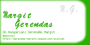 margit gerendas business card