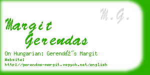 margit gerendas business card